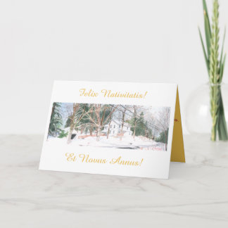 Cartão de Natal Latin - Felix Nativitatis!