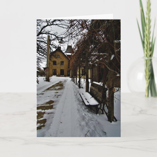 Cartão de Natal "LeDuc em Hibernação" (Frente)