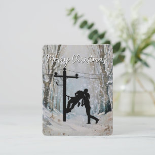 Cartão de Natal Lineman