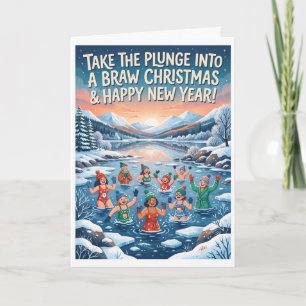 Cartão de Natal Loch Ness Plunge