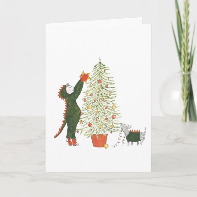 Cartão de Natal Matty e Ty (Frente)