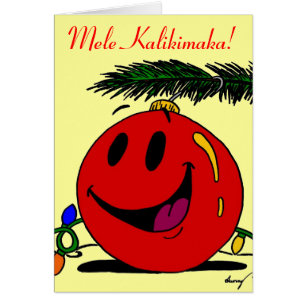 Cartão de Natal Mele Kalikimaka havaiano