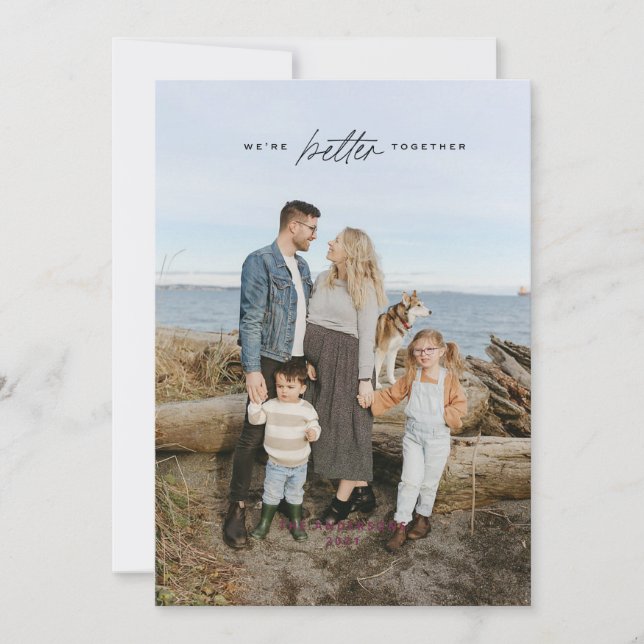 Cartão de Natal Melhor Junto (Frente)