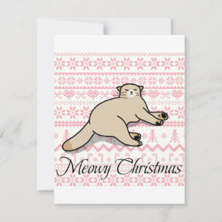 cartão de Natal meowy