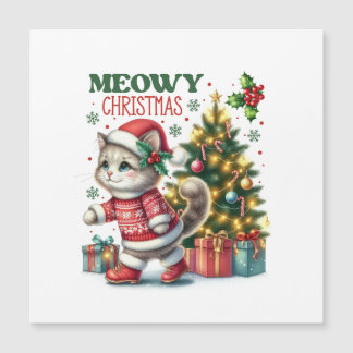 Cartão de Natal Meowy 