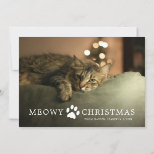 Cartão de Natal Meowy