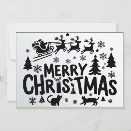 Cartão de Natal Merry Vintage