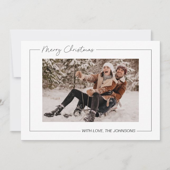 Cartão de Natal minimalista (Frente)