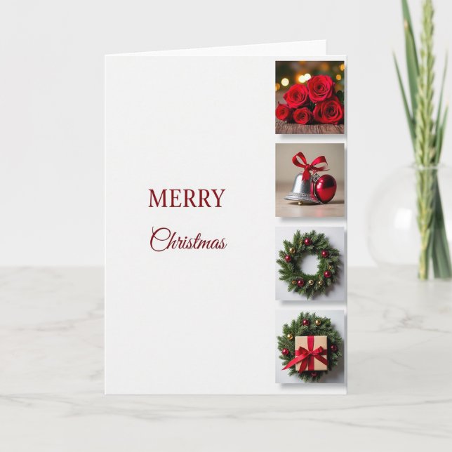 Cartão de Natal Minimalista (Frente)