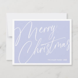 Cartão de Natal Mínimo Moderno e Merry - Personali