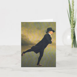 Cartão de Natal - ministro patinagem