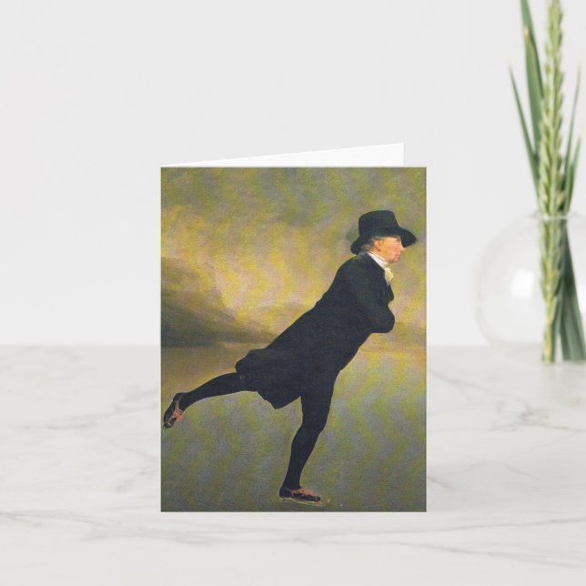 Cartão de Natal - ministro patinagem (Frente)