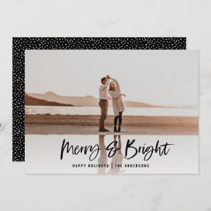 Cartão de Natal moderno de feliz e Brilho