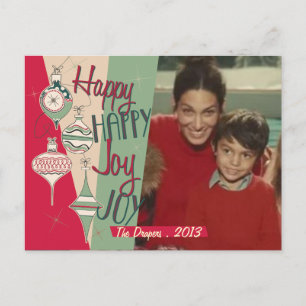 Cartão de Natal Moderno do Século Médio