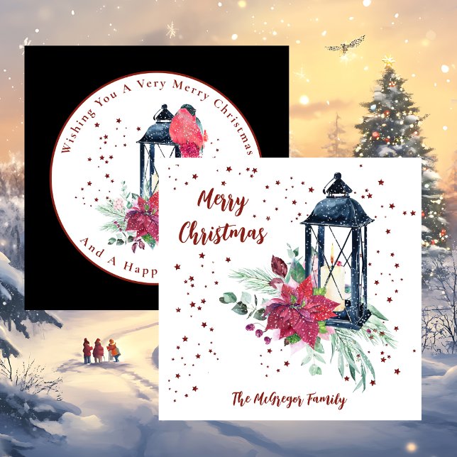 Cartão de Natal Moderno Festivo (Festive Modern Christmas Card)