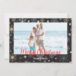 Cartão de Natal Moderno Personalizável