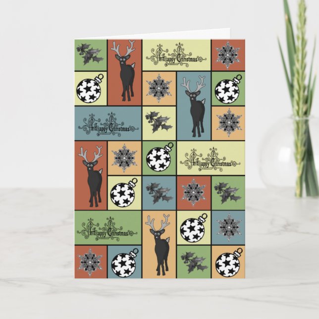 Cartão de Natal Mosaico (Frente)