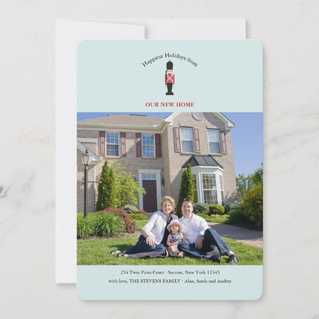 Cartão de Natal Móvel com Foto de Soldado de Madei (Frente)