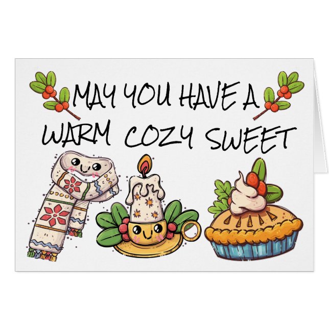 Cartão de Natal muito bonito (Frente horizontal)