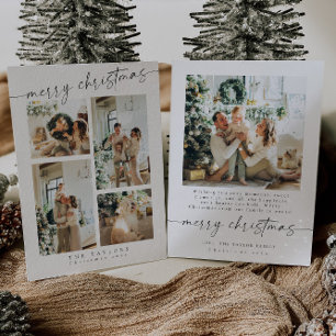 Cartão de Natal Múltiplo Mínimo Moderno