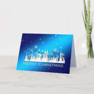 cartão de Natal na cidade