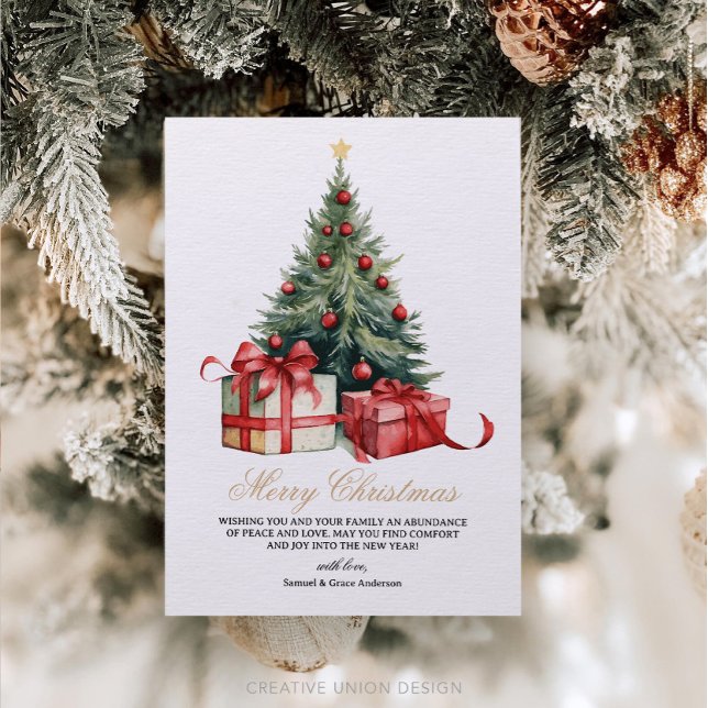 Cartão de Natal Não Fotográfico da Árvore de Natal (Criador carregado)