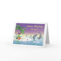 Cartão de Natal - "Natal do Deserto Isle"