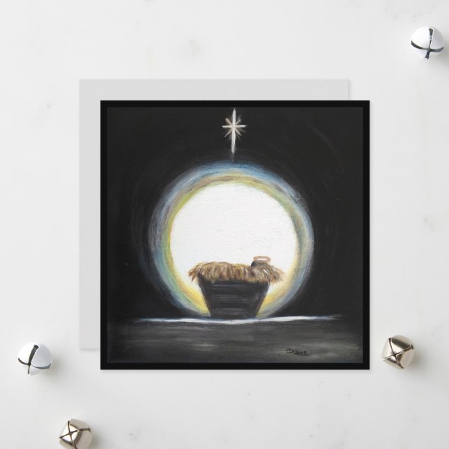 Cartão de Natal Natal Natividade (Frente/Verso In Situ)