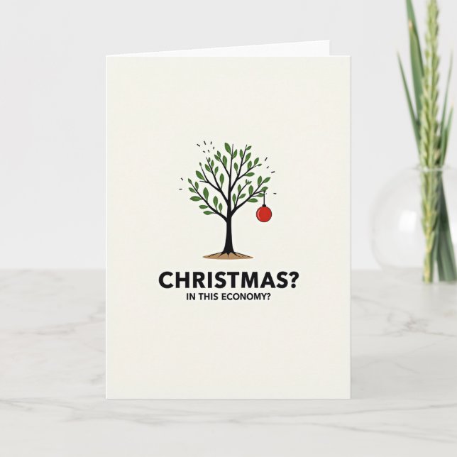 Cartão de Natal Nesta Economia (Frente)
