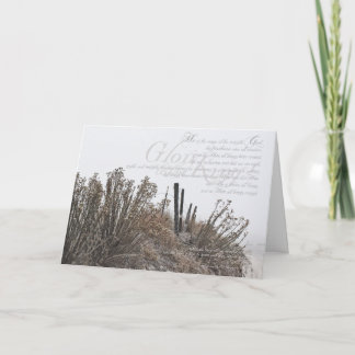 Cartão de Natal nevado da fotografia