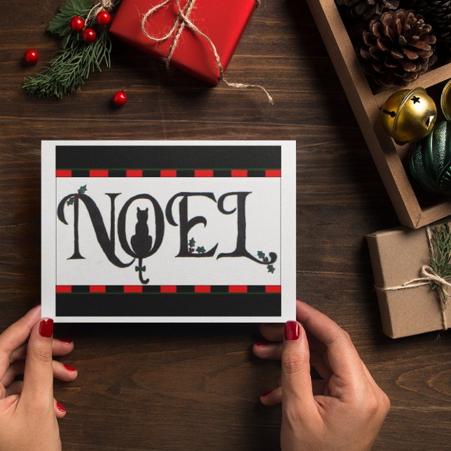 Cartão de Natal Noel Cat (Criador carregado)