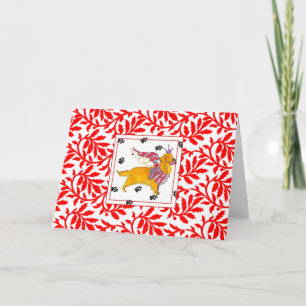 Cartão de Natal NOEL para Retriever de Ouro de Gul