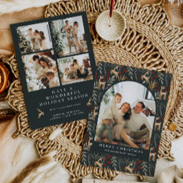 Cartão de Natal Nórdico 5 Fotografado Boho Scandi