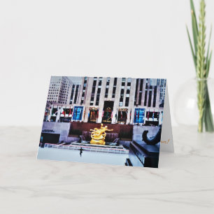 Cartão de Natal "O Concurso do Rockefeller Center"