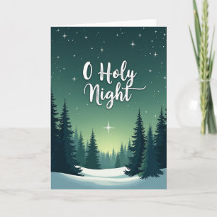 Cartão de Natal O Santa Noite