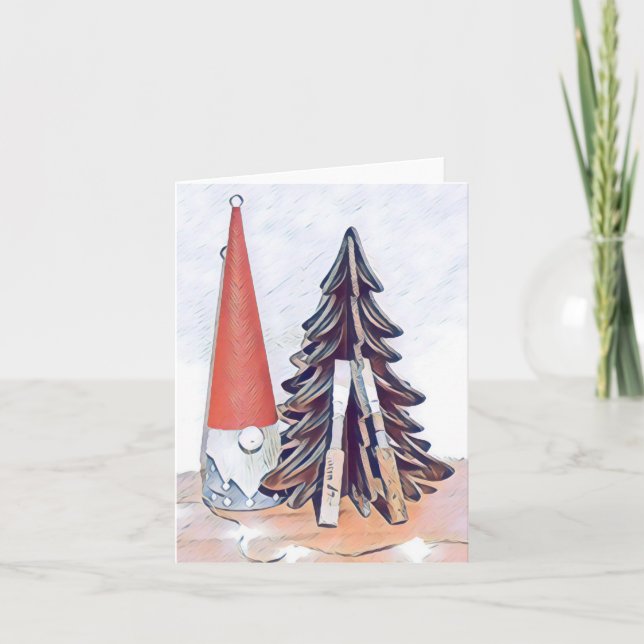 Cartão de Natal Oboe Reed (Frente)