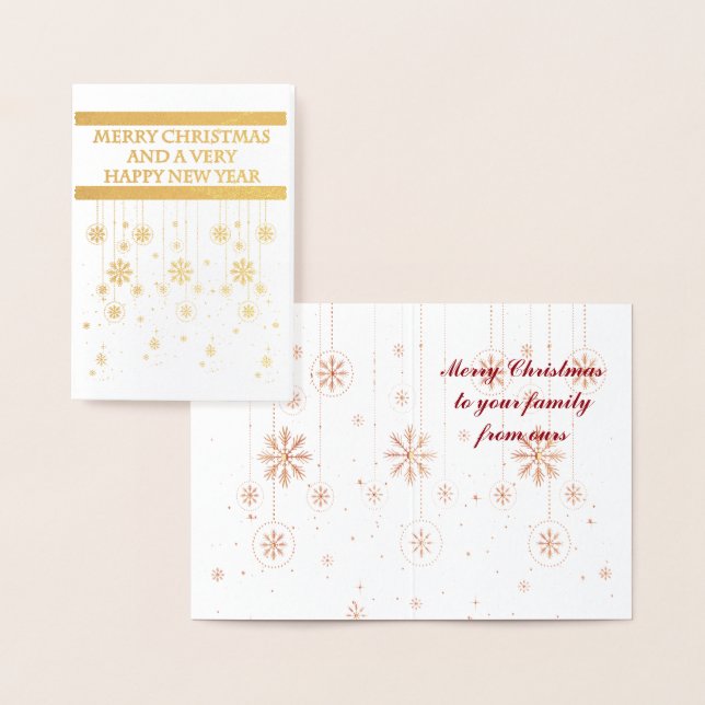 Cartão de Natal Ornament Snowflake (Exibição)