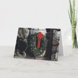 Cartão de Natal ou Feriado com Terra