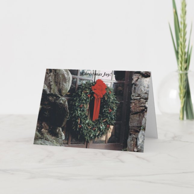 Cartão de Natal ou Feriado com Terra (Frente)