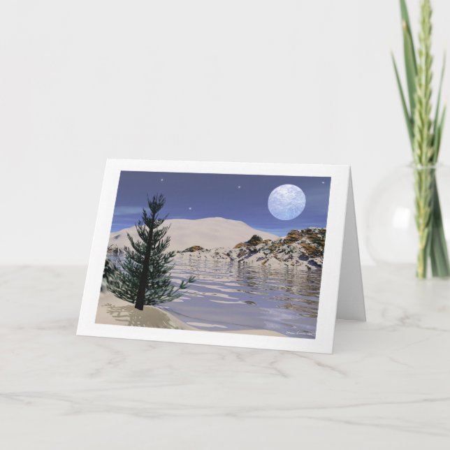 Cartão de Natal ou Solstício - "Bênçãos Solstício" (Frente)