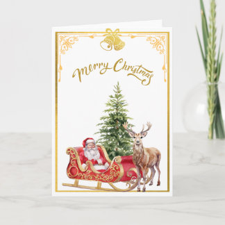 Cartão de Natal "Papais noeis estão chegando"