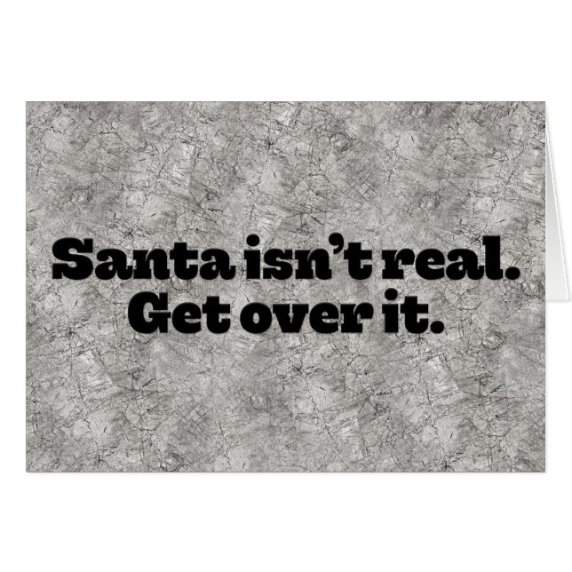 Cartão de Natal "Papais noeis não é real" chocante (Frente Horizontal)