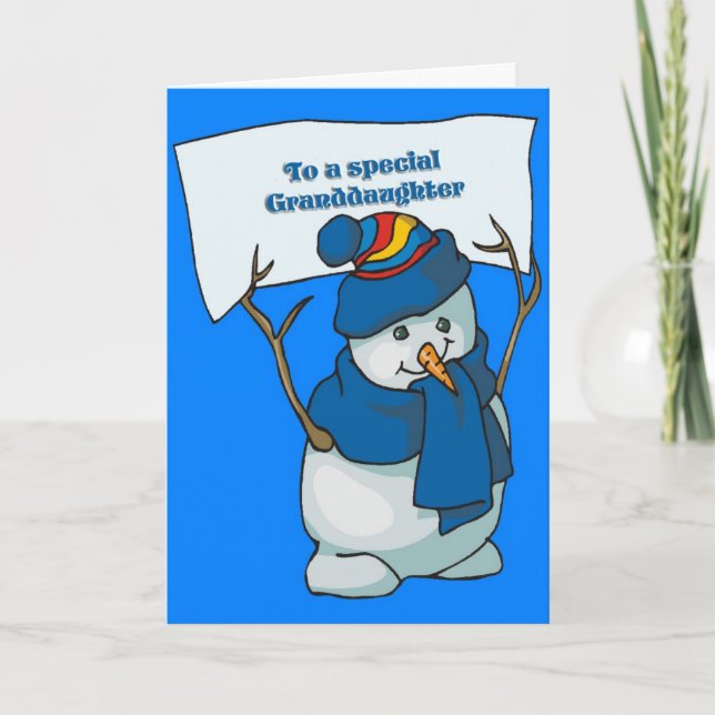 Cartão De Natal Para A Avó (Frente)