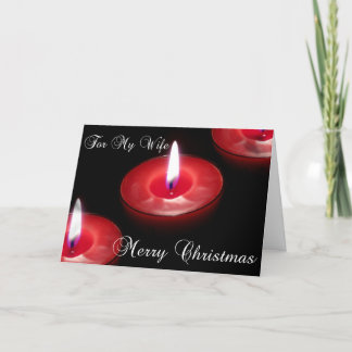 Cartão de Natal para a esposa