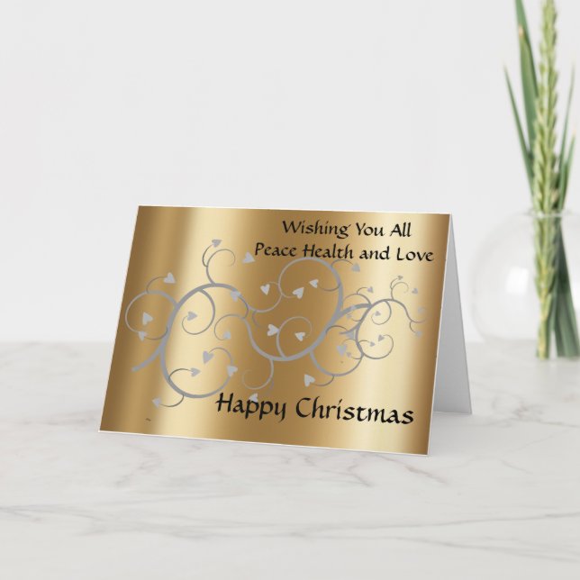 Cartão de Natal para a família e os amigos (Frente)