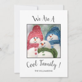 Cartão de Natal para a Família legal