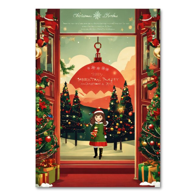 Cartão de Natal para a Mesa (Verso)