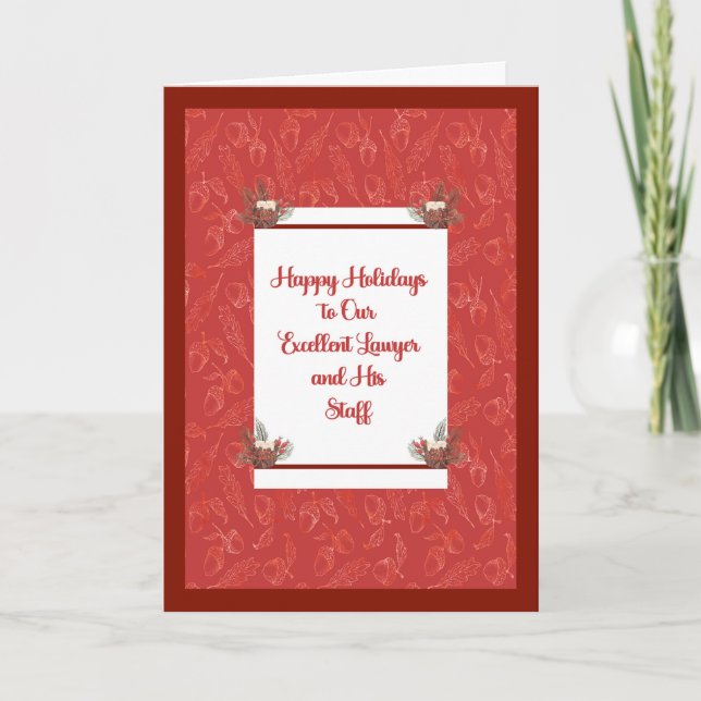 Cartão de Natal para Advogado e Funcionarios (Frente)