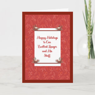 Cartão de Natal para Advogado e Funcionarios