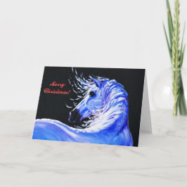 Cartão de Natal para amantes do cavalo